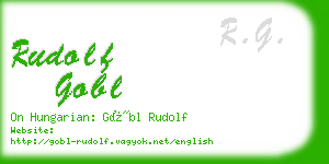 rudolf gobl business card